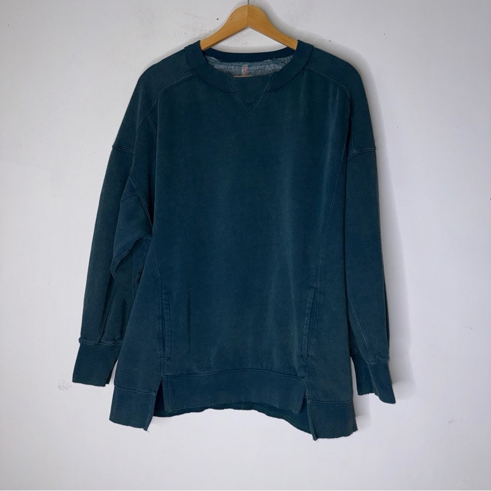 FP Movement by Free People Teal Pullover Sweatshirt